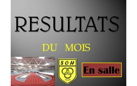 Résultats en salle novembre/décembre 2022